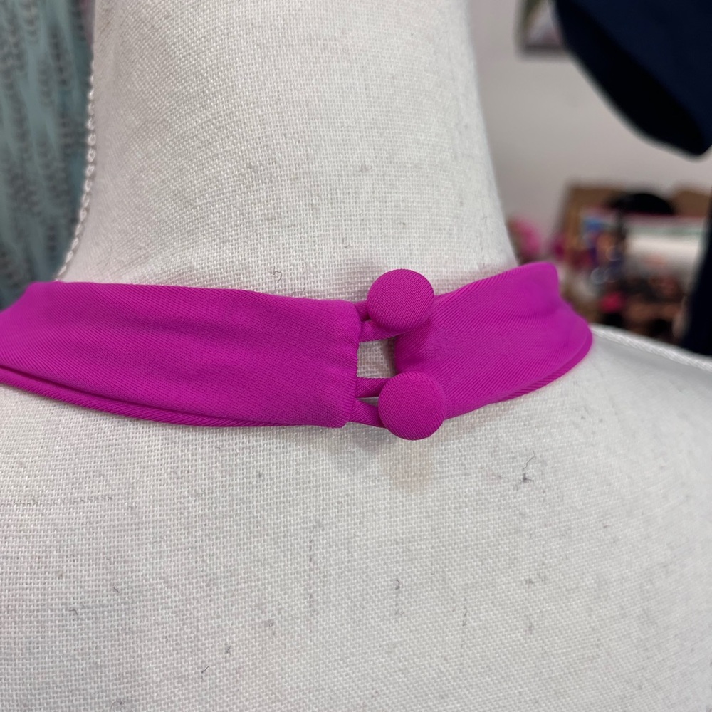 Superdown Revolve Hot Pink Halter Cowl Neck Open Back Bodycon Mini Dress S - Picture 4 of 7